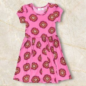 Dot Dot Smile Fantasy Floral Cap Dress Girls Size 3T 4T 3/4 Toddler Pink